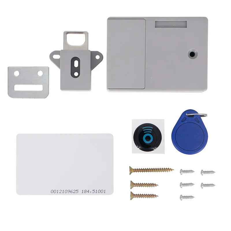 Invisible No-Drill Cabinet Lock &ndash; Smart Sensor Lock grey