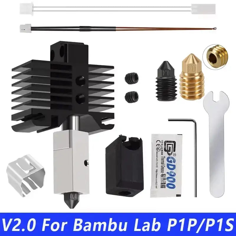 Bambu Lab Hotend Upgrade Print Head 1.75mm Full Metal V2.0 For P1P P1S / CHINA
