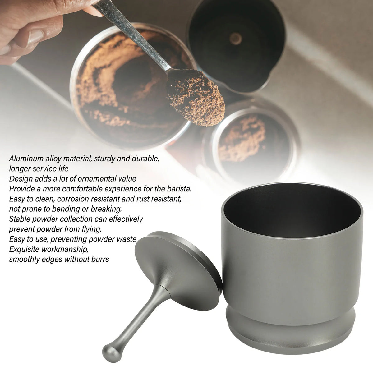 Aluminum Alloy Coffee Dosing Cup 58mm &ndash; Anti Spill