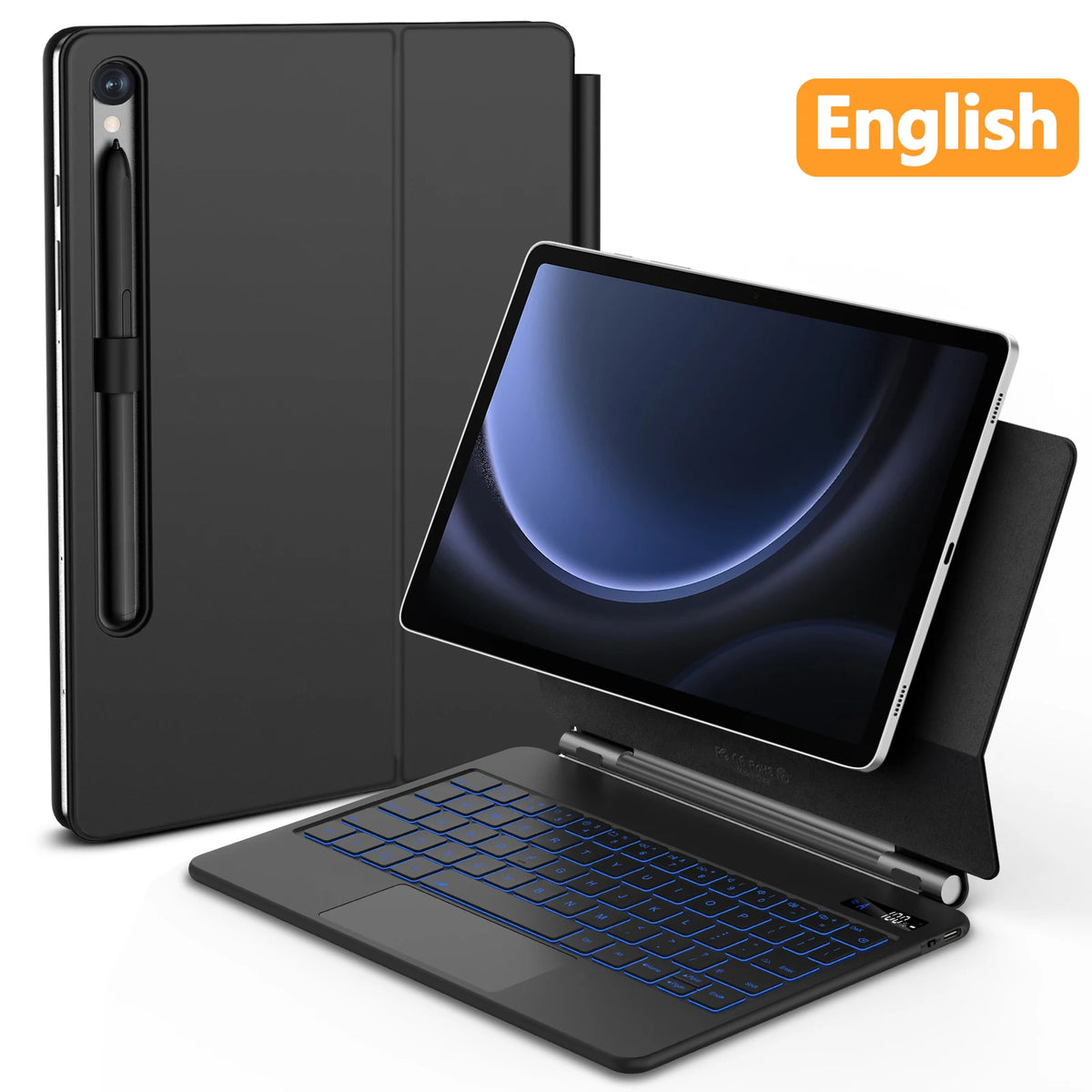 Magic Keyboard For Galaxy Tab S7 Plus S8 S9 FE &ndash; Backlit