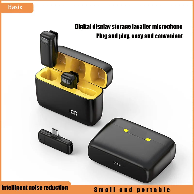 Wireless Lavalier Mic With Digital Display &ndash; Noise Reduction
