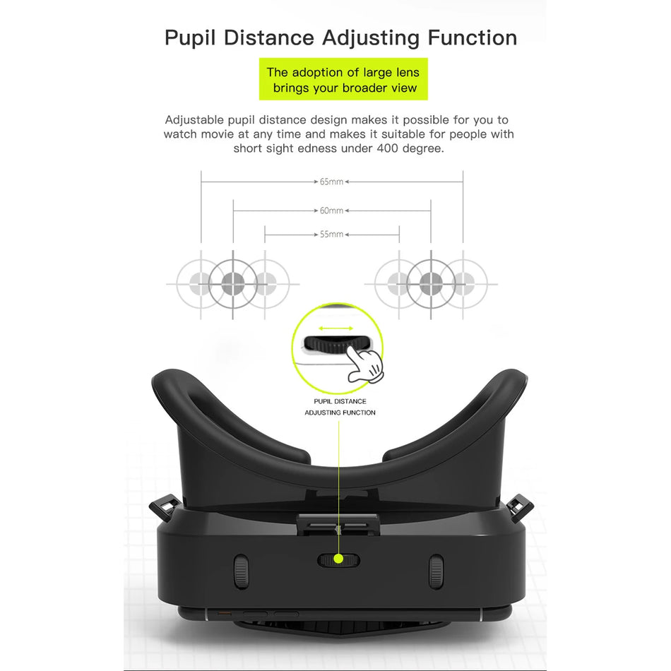 3D Virtual Reality Glasses For Smartphone With Comfort Fit