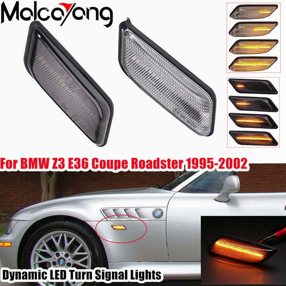 LED-Seitenmarkierungsleuchte mit dynamischem Blinker für BMW E36 Z3
