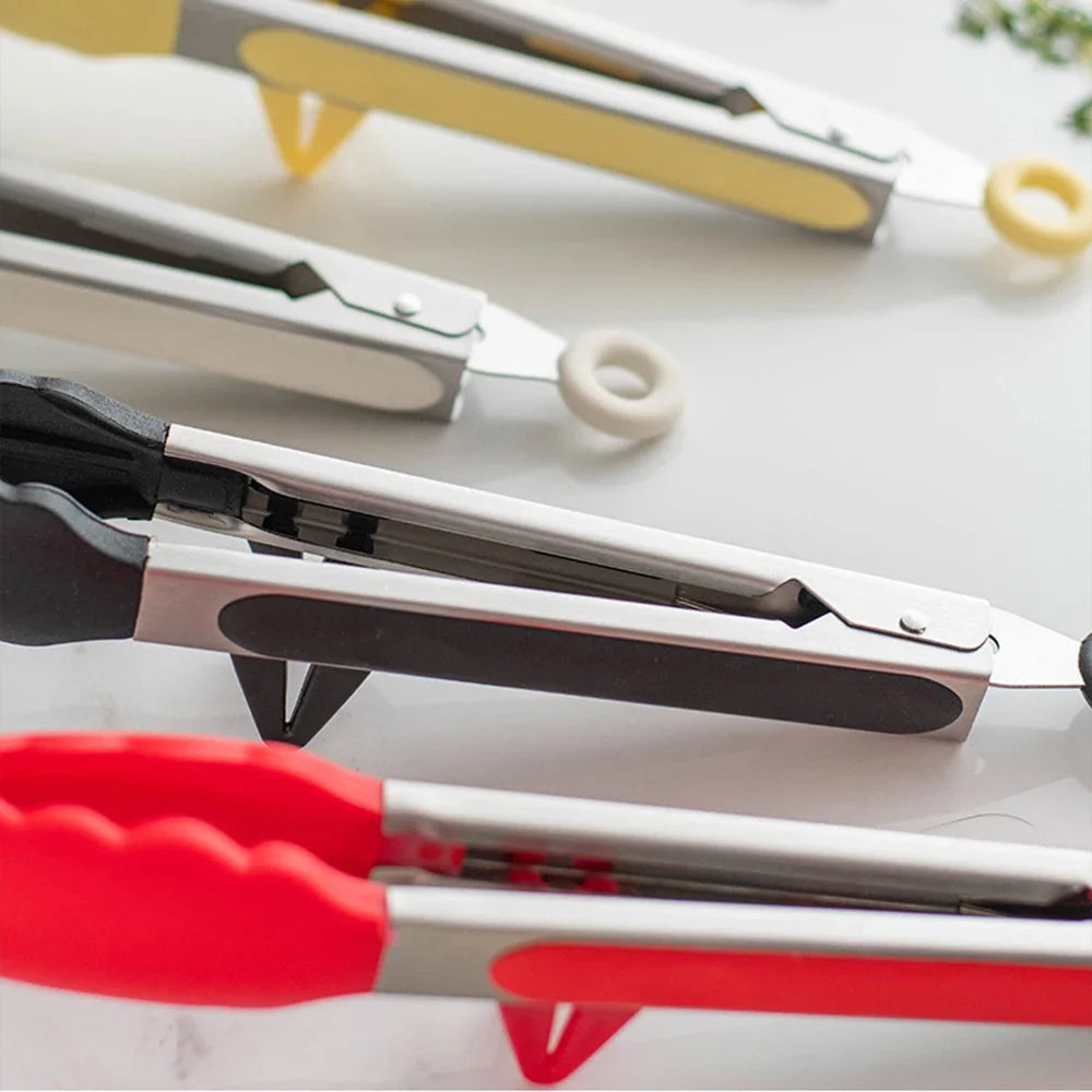 Silicone Non-Slip Cooking Tongs &ndash; Eco-Friendly Stainless Steel Grip