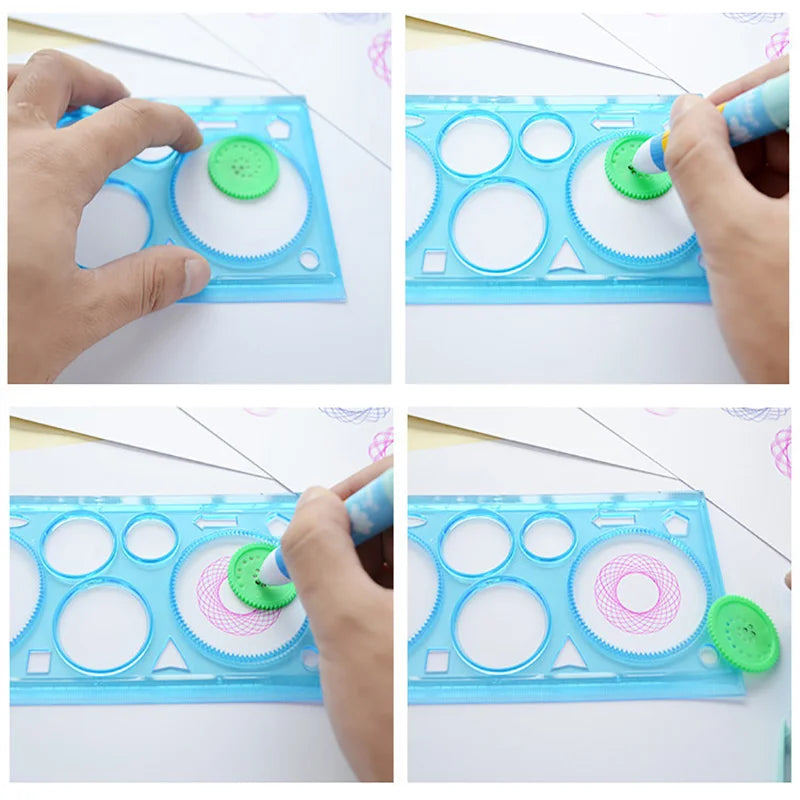 Drawing Stencils Set Geometry Spirograph Art Crafts Educational Toy