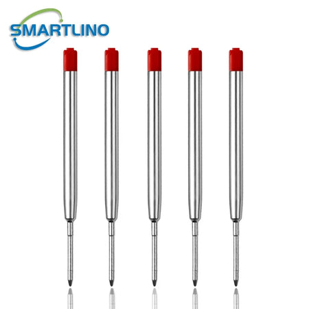 Self Defense Tactical Pen &ndash; Emergency Glass Breaker 5Pcs red refills