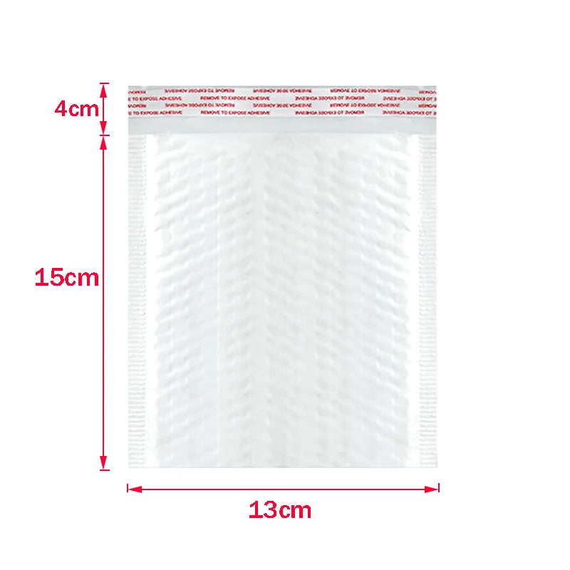 ALSMT Shockproof White Foam Envelope Bubble Bags - Pack of 50 13x15cm     50pcs