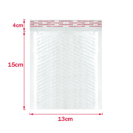 ALSMT Shockproof White Foam Envelope Bubble Bags - Pack of 50 13x15cm     50pcs