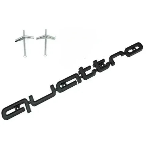 High-Quality 3D ABS Front Grille Emblem for Audi Quattro A3 A4 A5 A6 A6L A7 A8 Q3 Q5 Q7 S3 S4 S5 RS3 RS4 RS6 Badges Black