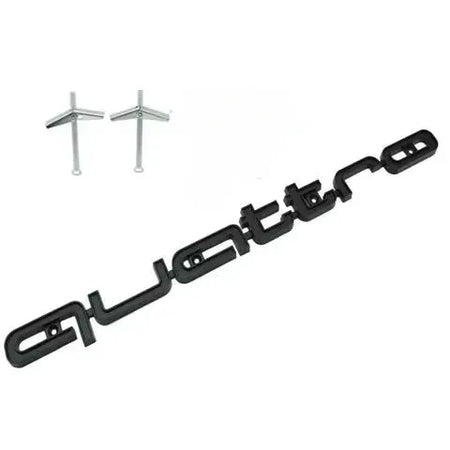 High-Quality 3D ABS Front Grille Emblem for Audi Quattro A3 A4 A5 A6 A6L A7 A8 Q3 Q5 Q7 S3 S4 S5 RS3 RS4 RS6 Badges Black
