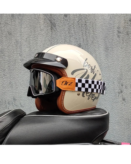 ORZ Open Face 3/4 Helmet Unisex &ndash; Lightweight DOT Certified