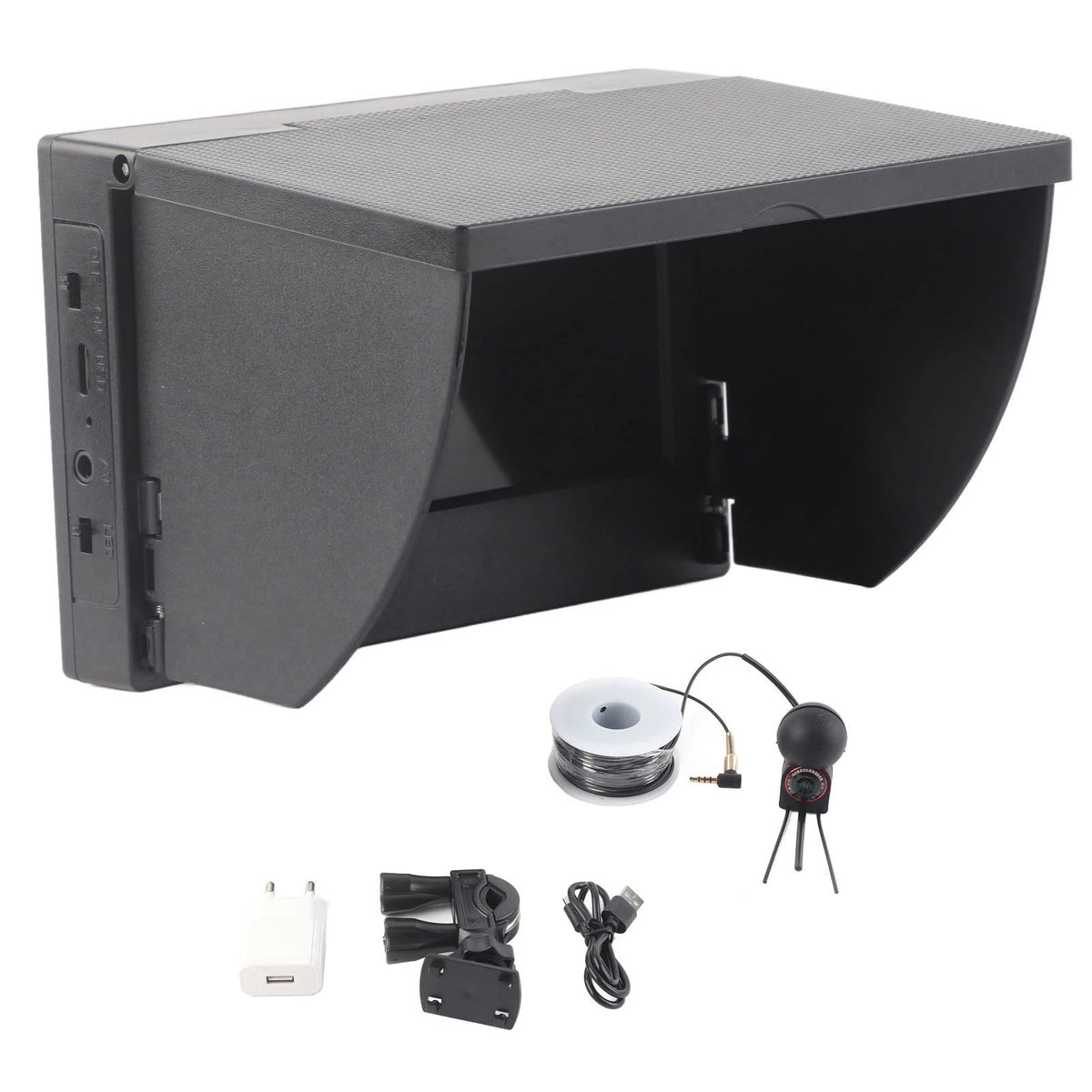 4.3&quot; TN HD Underwater Fishing Camera - IP68 Waterproof Fish Finder with Night Vision EU Plug 20m