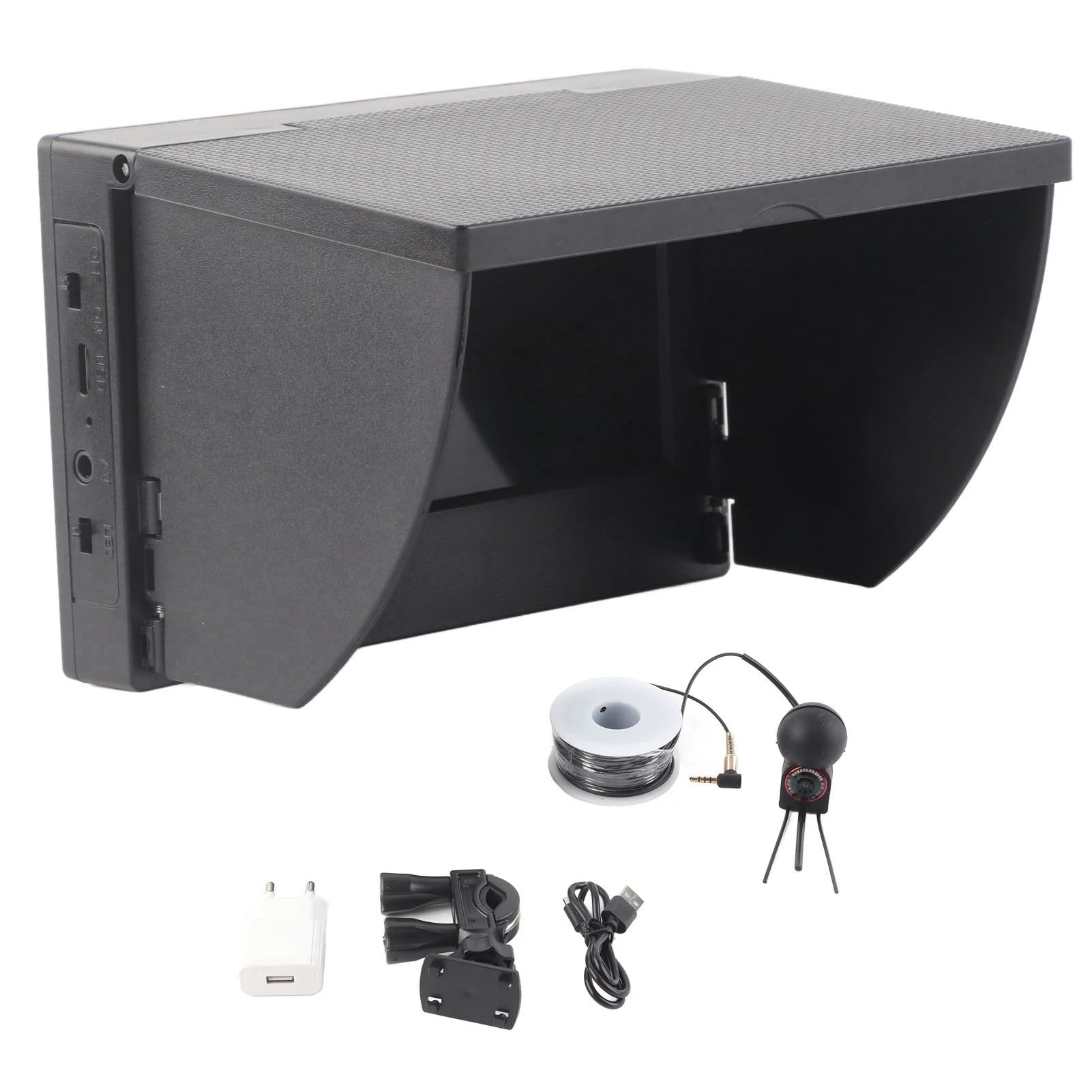 4.3&quot; TN HD Underwater Fishing Camera - IP68 Waterproof Fish Finder with Night Vision EU Plug 20m