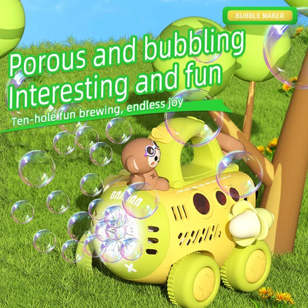 Trolley Bubble Machine Gun Cart &ndash; Outdoor Party Fun For Kids