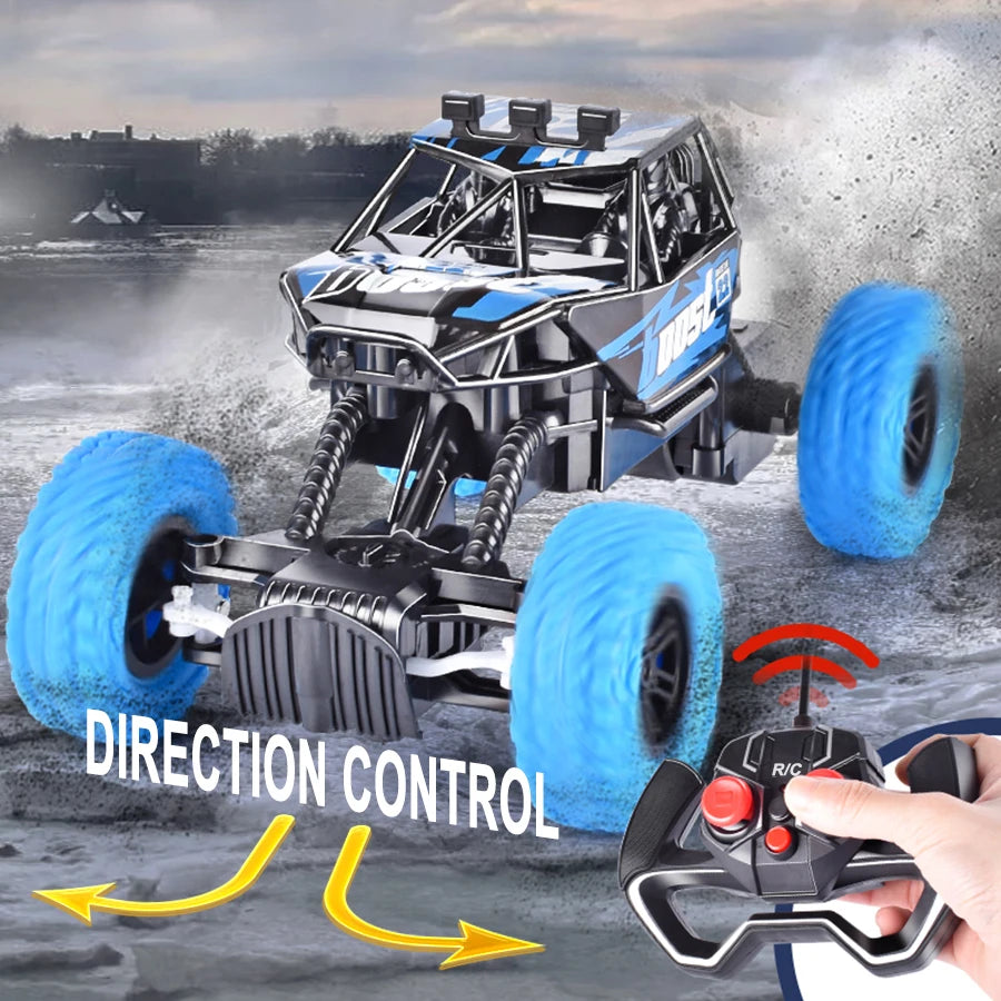 Vibrant Remote Control Off-Road Car with Flashing Lights
