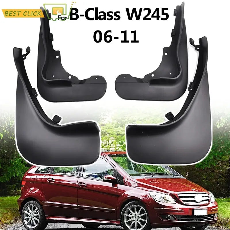 Mud Flaps For Benz B Class B-Class W245 2006-2011 Mudflaps Splash Guards Front Rear Mudguards 2010 2009 2008 2007 Accessories by InterCyprus Trading Ltd