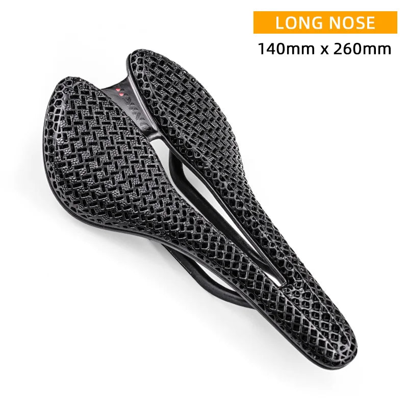 ONIRII 3D Printed Carbon Fibre Bike Saddle &ndash; Comfort &amp; Breathability for Road &amp; MTB Long nose
