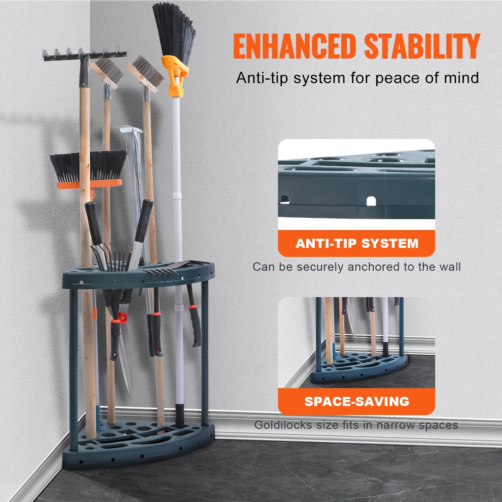 SucceBuy Garden Tool Organizer Tower - Space Saving