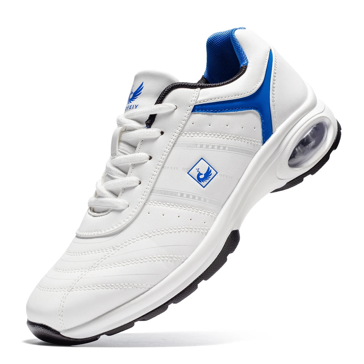 OIMKOI Men Golf Shoes &ndash; Breathable Waterproof Design White Blue / EUR46