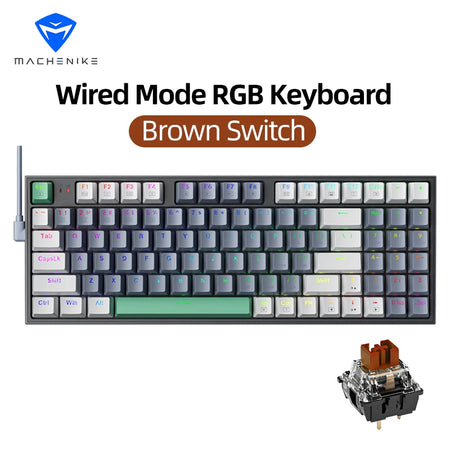 Machenike K500 Mechanical Keyboard &ndash; Mac Windows Compatible Brown Switch
