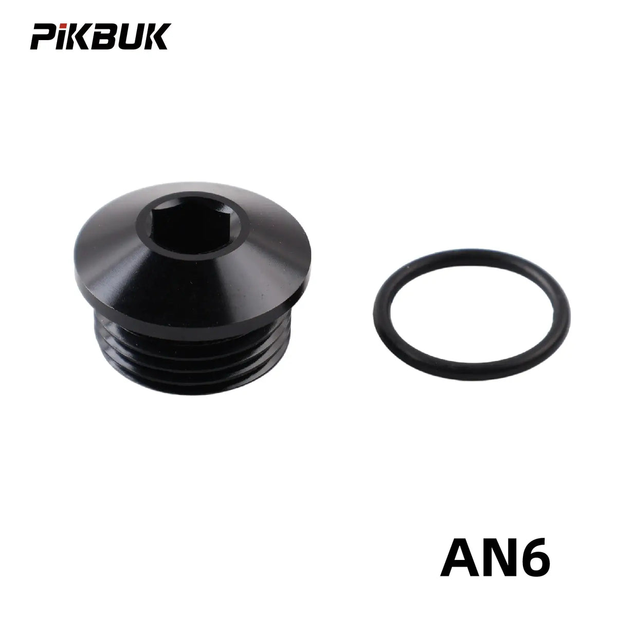 PIKBUK Aluminum AN6 8 10 12 16 20 AN ORB O-Ring Seal Boss Port Socket Port Plugs Slimline Block Off Fitting Adapter by InterCyprus Trading Ltd