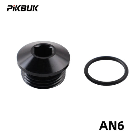 PIKBUK Aluminum AN6 8 10 12 16 20 AN ORB O-Ring Seal Boss Port Socket Port Plugs Slimline Block Off Fitting Adapter by InterCyprus Trading Ltd