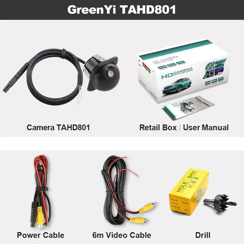 AHD 1080P Rear View Camera With Dynamic Guideline And Night Vision by InterCyprus Trading Ltd