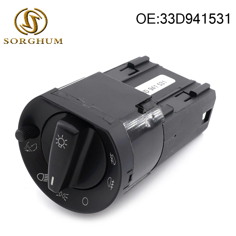 VW Santana 3000 4000 Wista Διακόπτης Φώτων Κεφαλής, Μαύρος, Ποιότητα OEM