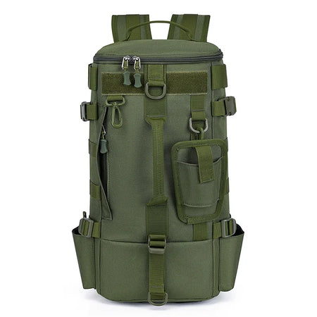 Tactical Fishing Backpack Tackle Bag &ndash; Rod Holder Ready Green