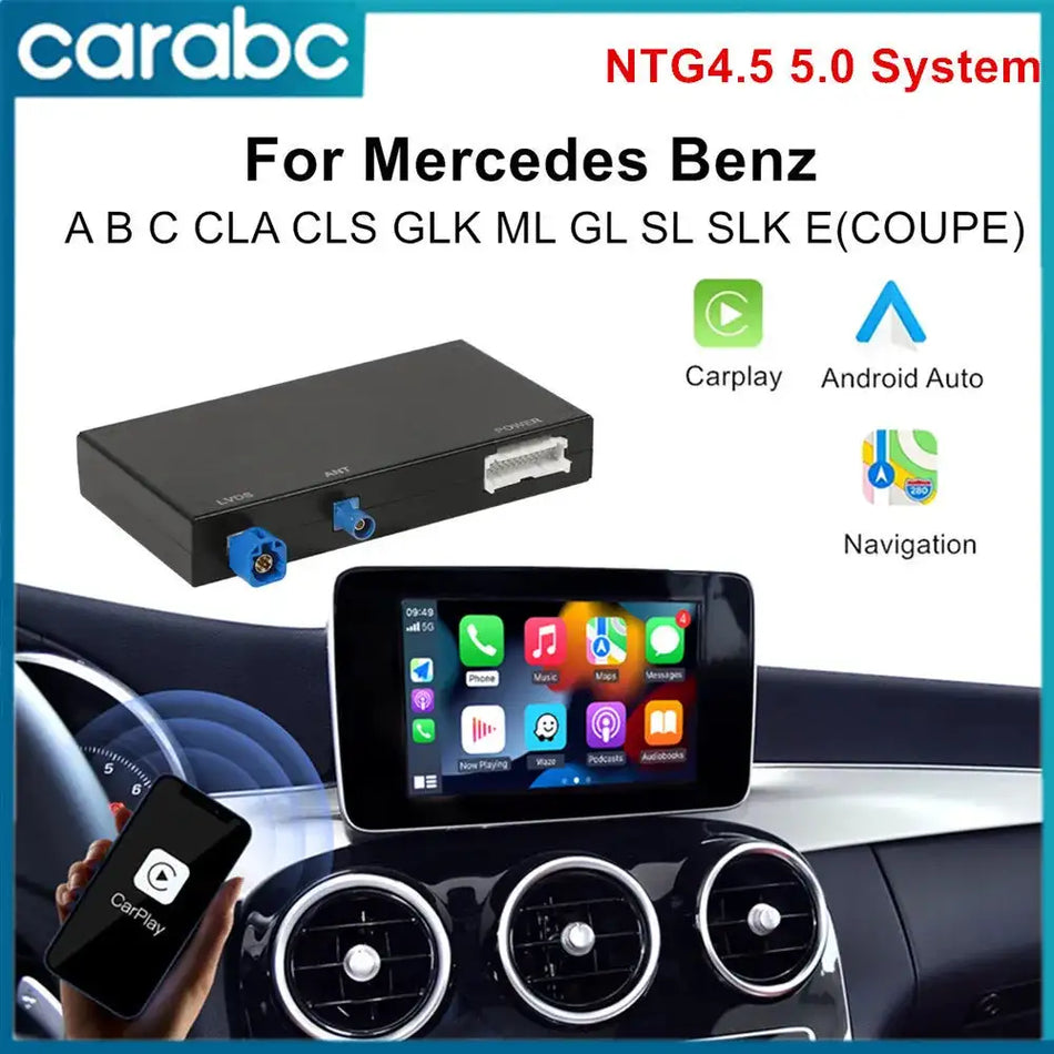 Wireless CarPlay Android Auto Adapter Mercedes NTG System
