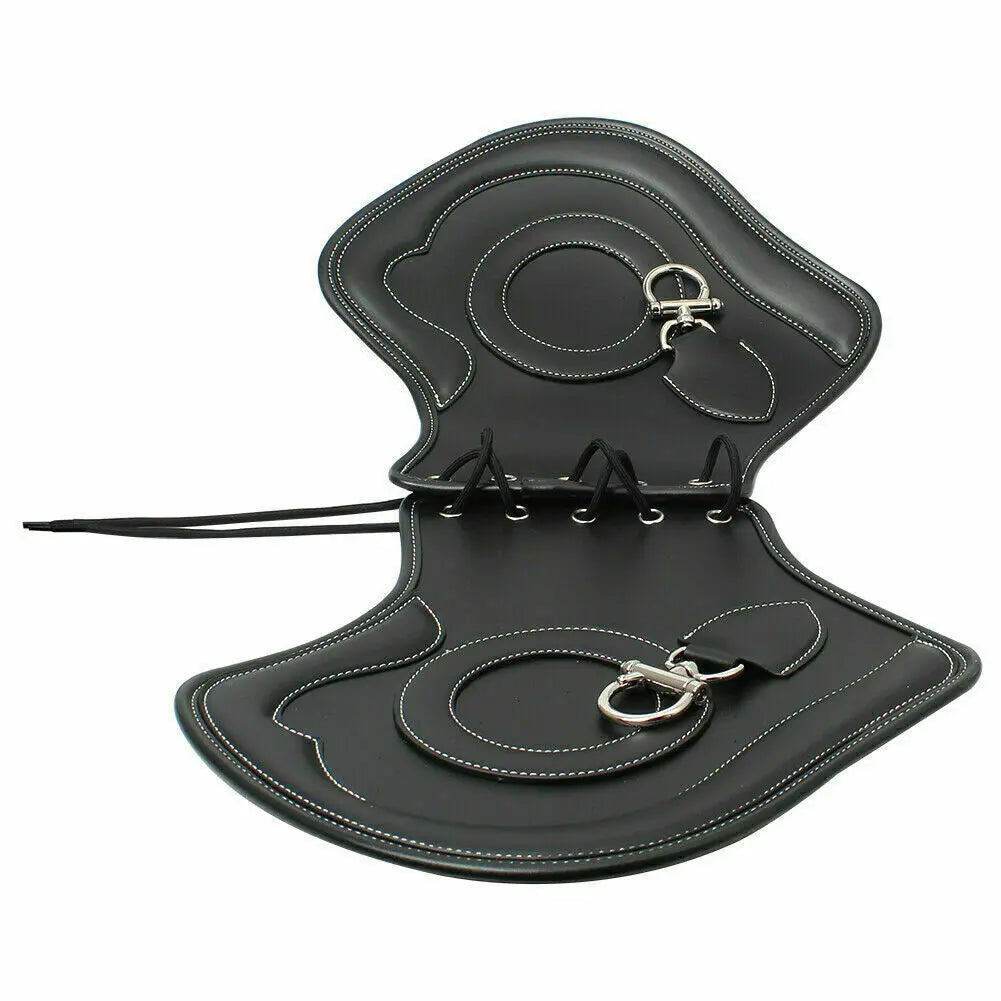 Motorcycle Universal Black Leather Heat Saddle Shield &ndash; Enhanced Comfort for Long Rides
