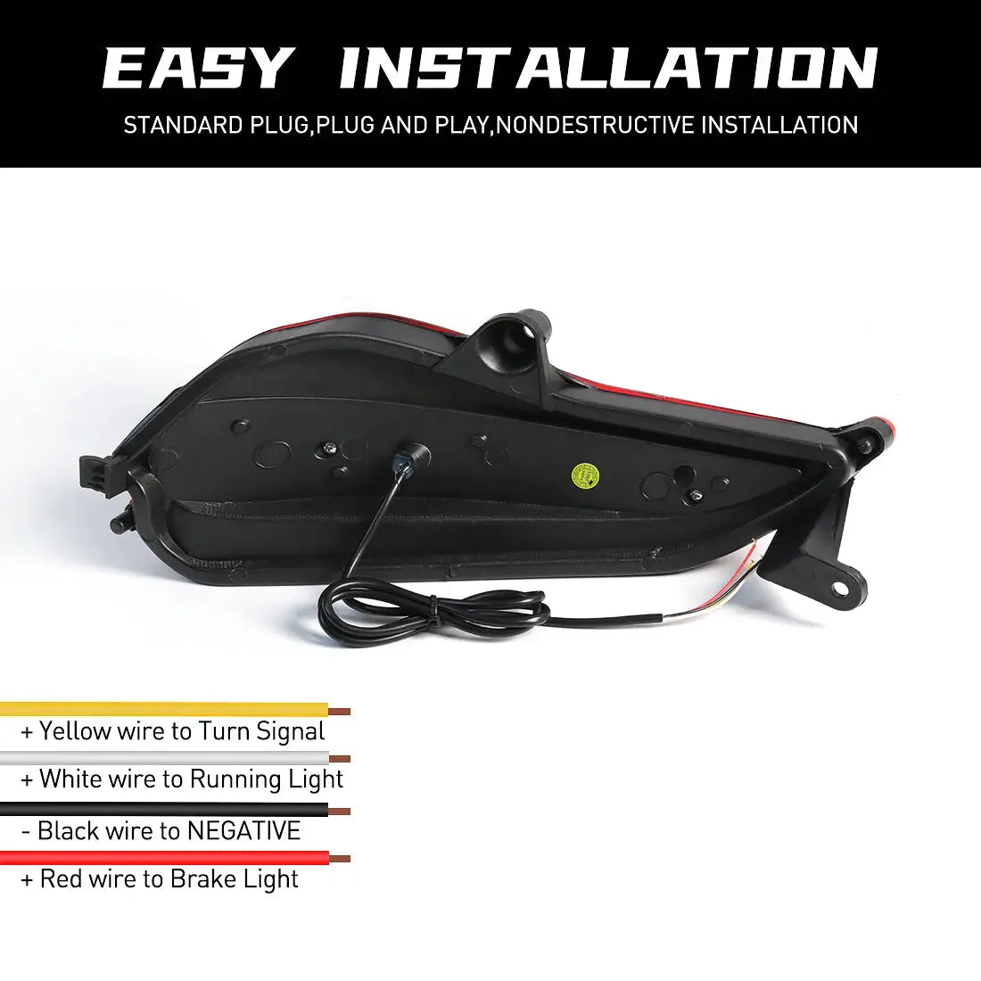 3 Function Rear Bumper Reflector Light for Toyota Yaris 2017 2018 2019 Vios Brake Warning Dynamic Turn Signal Lamps Car Fog by InterCyprus Trading Ltd