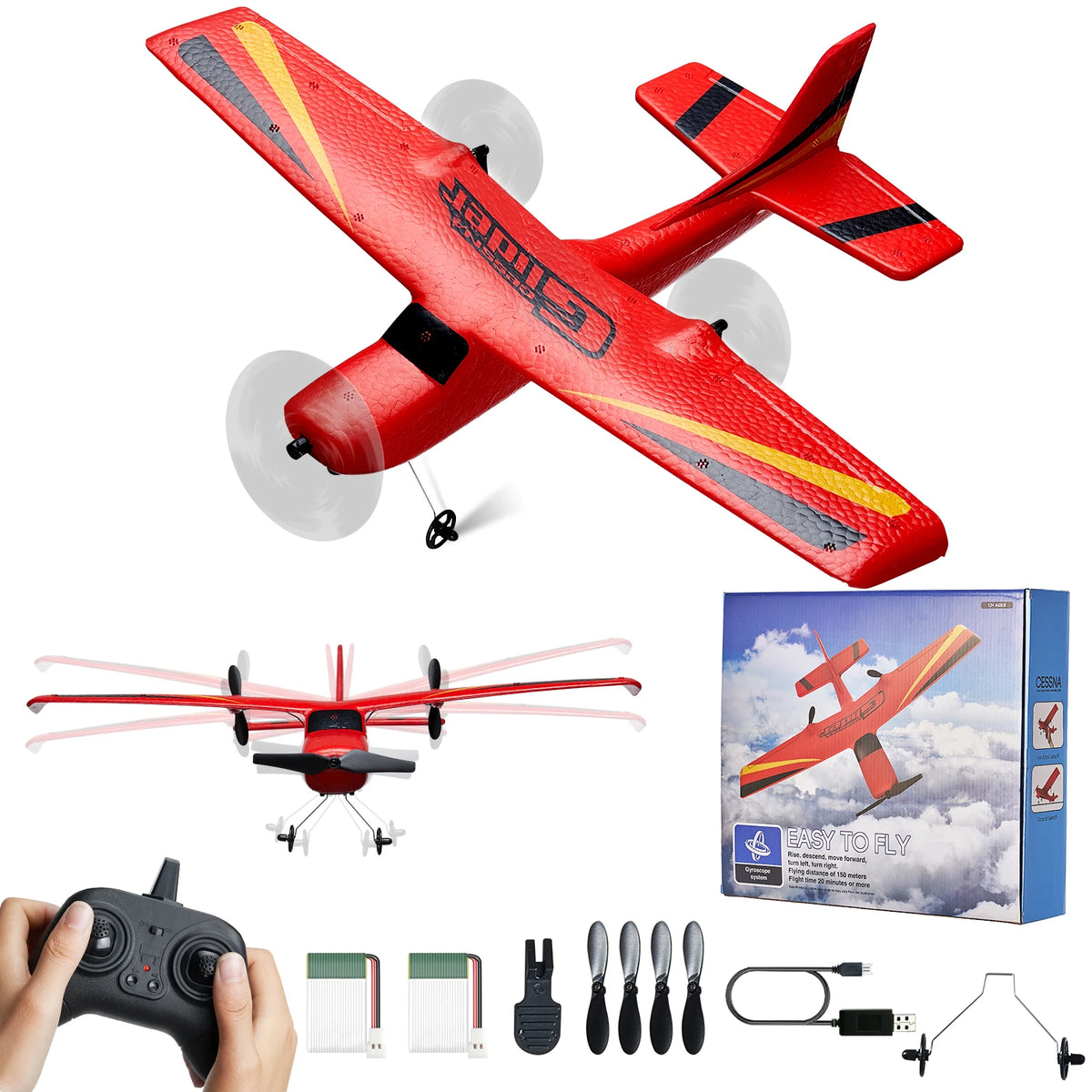 SucceBuy Z50 RC Plane 2.4G 2CH &ndash; Six Axis Flight Stabilizer