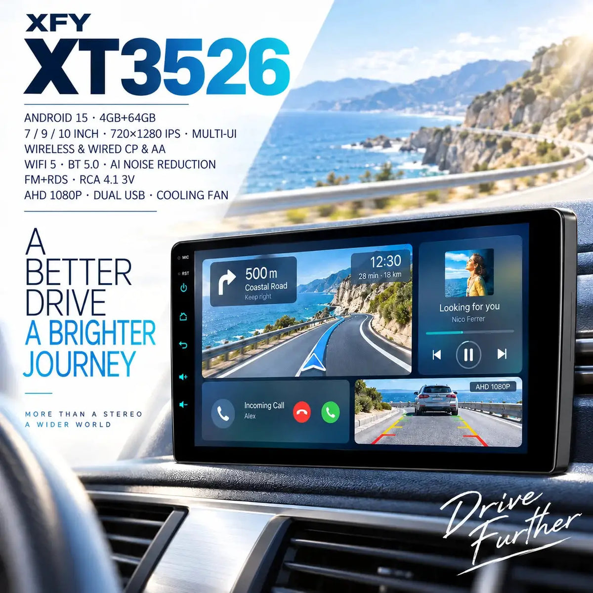 2Din Android 15 CarPlay Radio For Citroen Berlingo 2 B9 Peugeot Partner by InterCyprus Trading Ltd