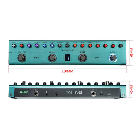 M-VAVE Tank-G Guitar Multi-Effects Pedal &ndash; Rechargeable