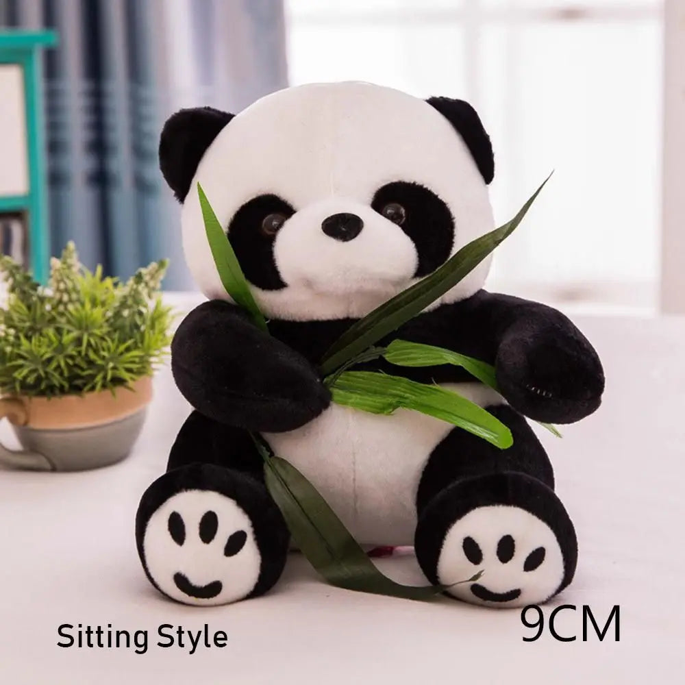 Super Cute Kneeling and Sitting Plush Panda Toy 9cm-Sitting Style