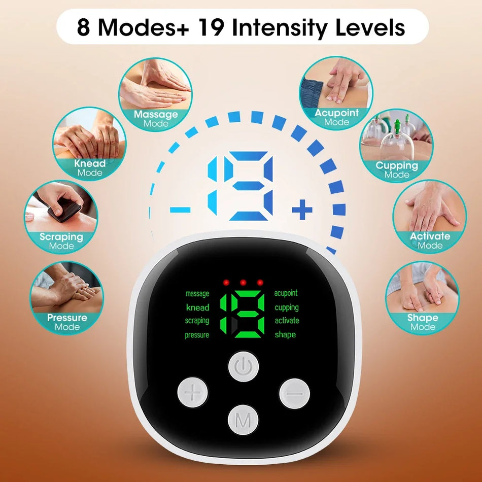 Electric Heating Waist Massager &ndash; EMS Heat Therapy Plus