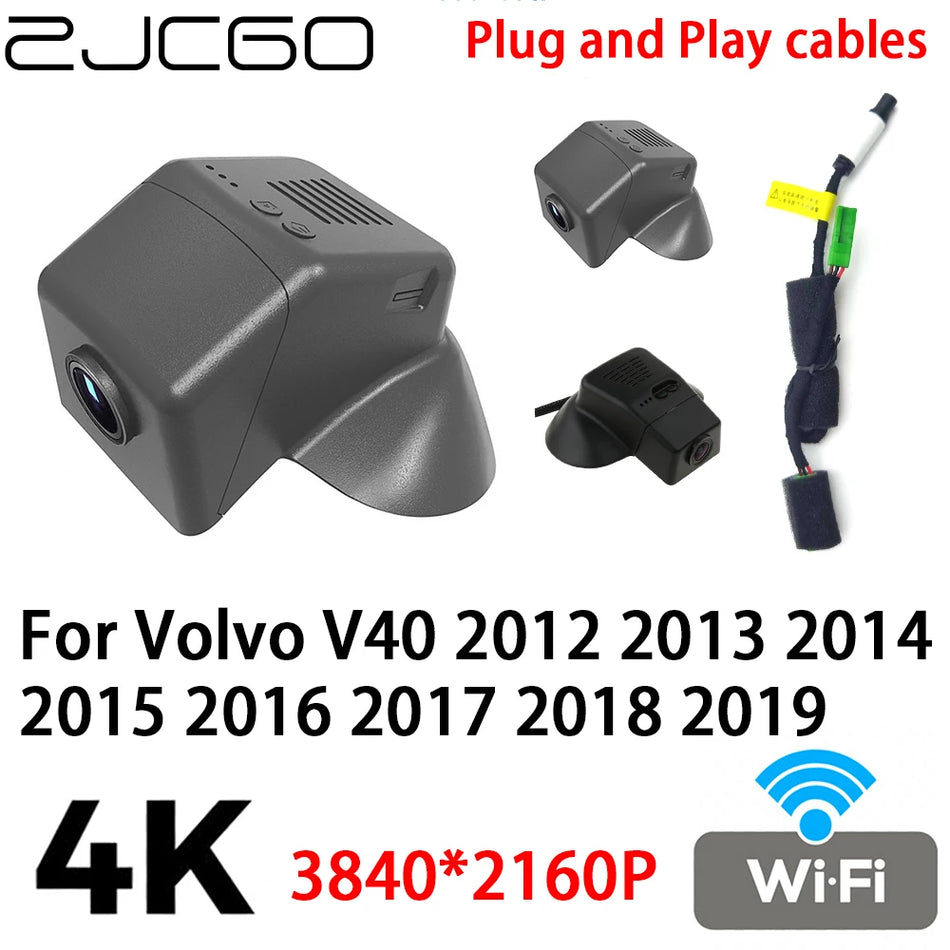 Volvo V40 için Tak ve Çalıştır HD 4K 2160P Araç Dash Cam