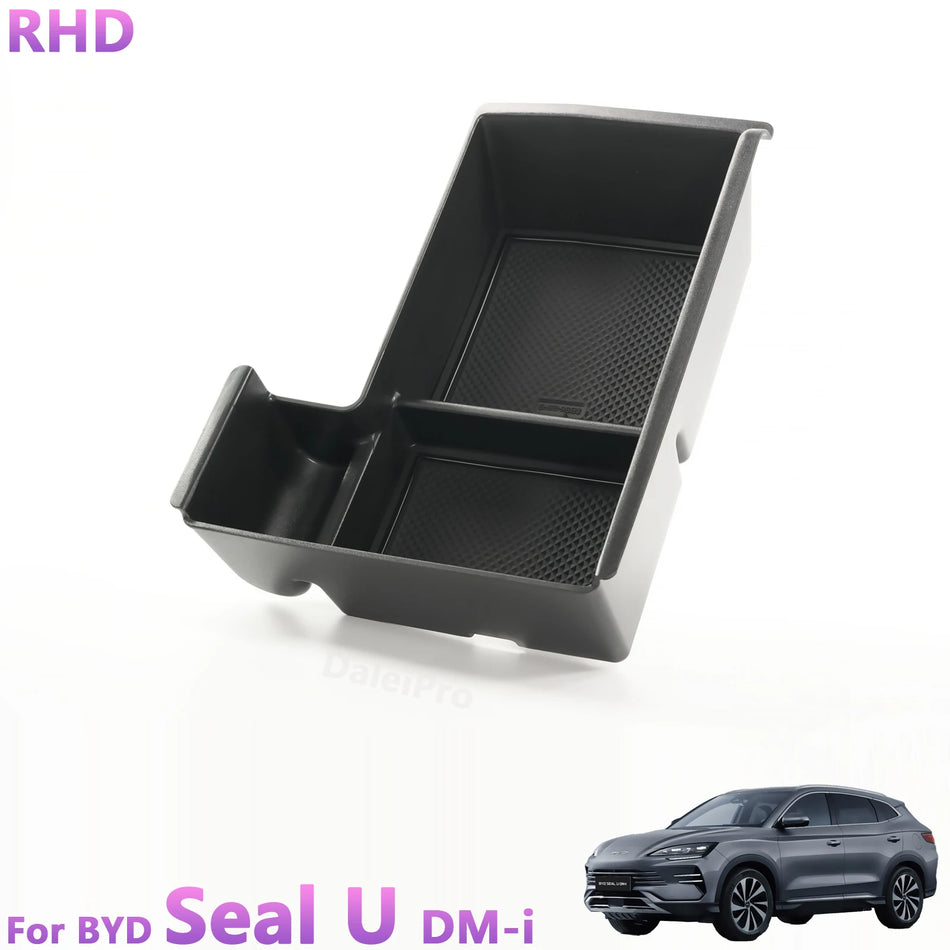 RHD BYD Seal U DMI 2025 Organizador de Consola de Almacenamiento para Descansabrazos