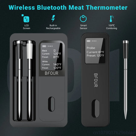 Wireless Bluetooth Meat Thermometer &ndash; IP67 Waterproof