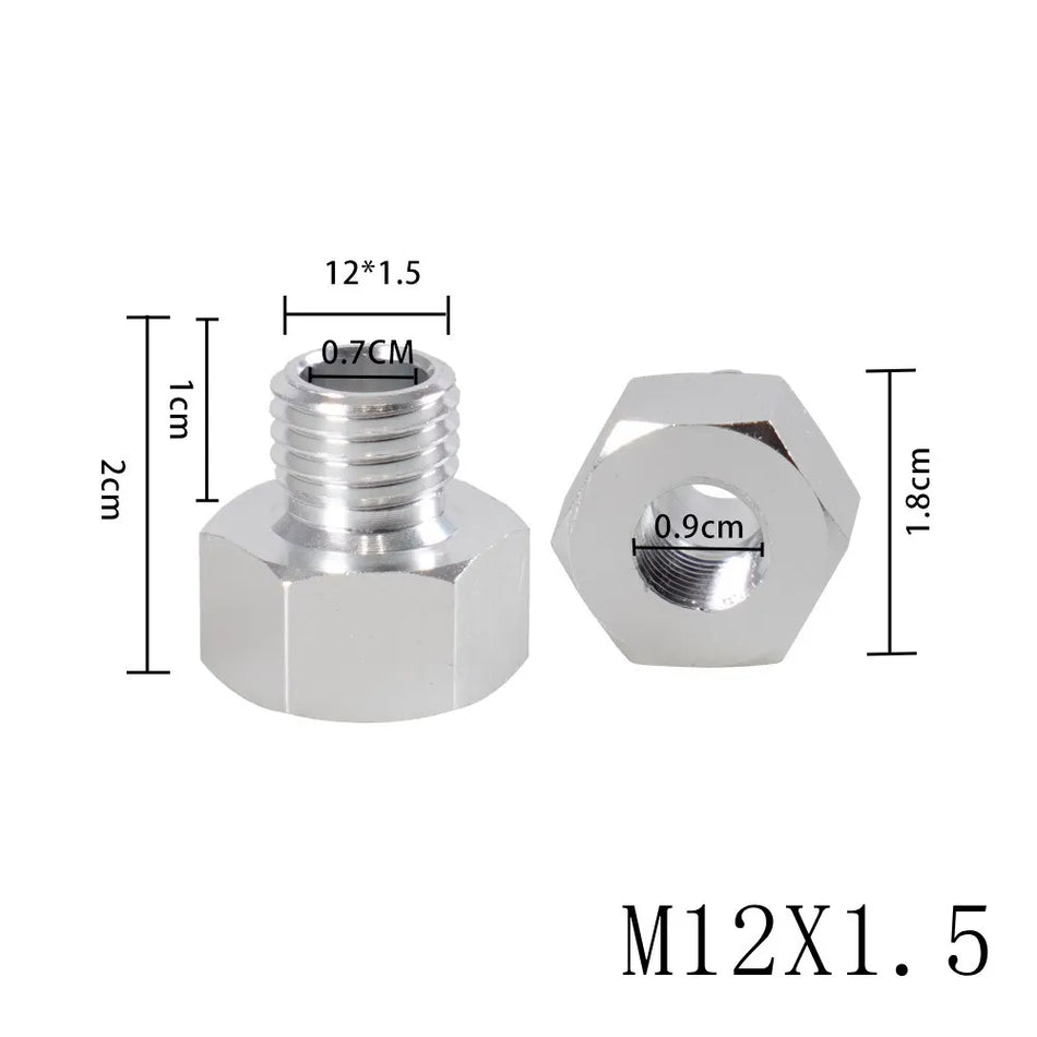 Adaptateur de capteur de moteur GM LS en aluminium, M12x1.5/M16x1.5, 1/8 NPT, avec joint