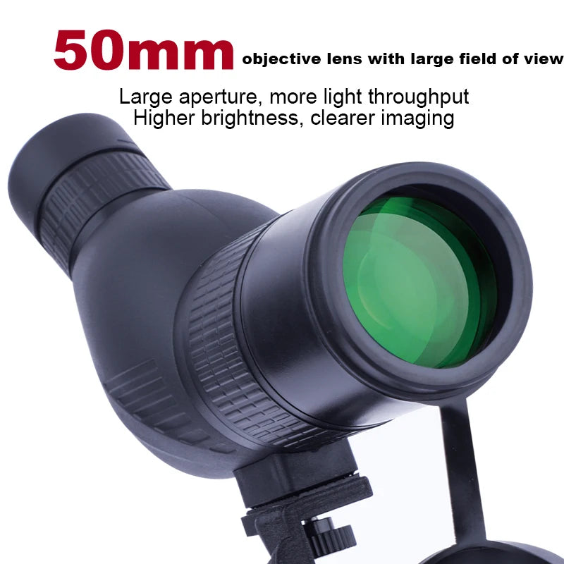 12-36X50 HD Zoom Monocular &ndash; Waterproof Anti-Fog Bak4 Prism