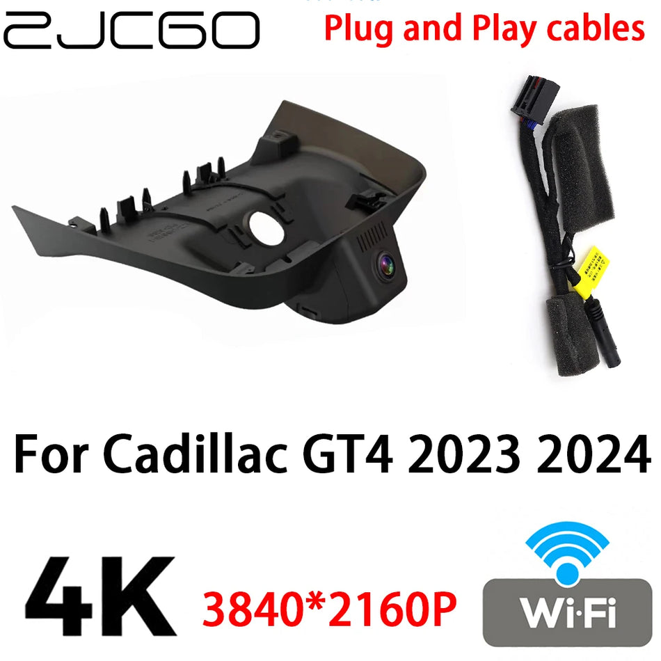 Видеорегистратор 4K 2160P для Cadillac GT4 2023 2024 с ночным видением