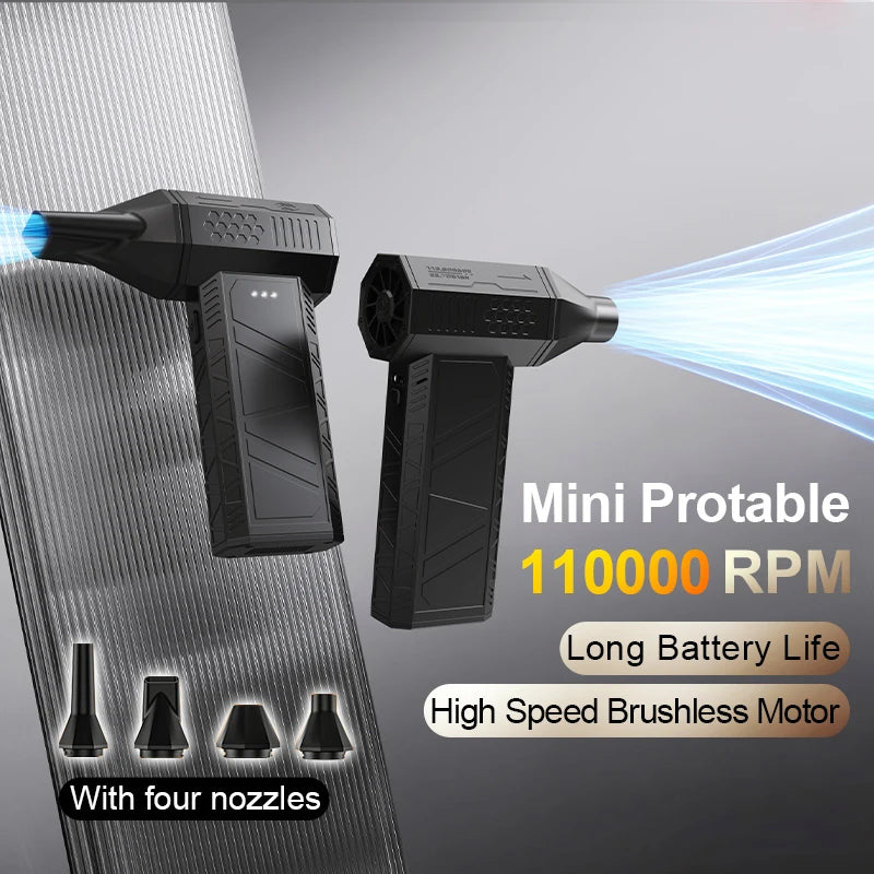 Mini Handheld Turbo Jet Fan &ndash; High-Power 110000RPM Air Blower