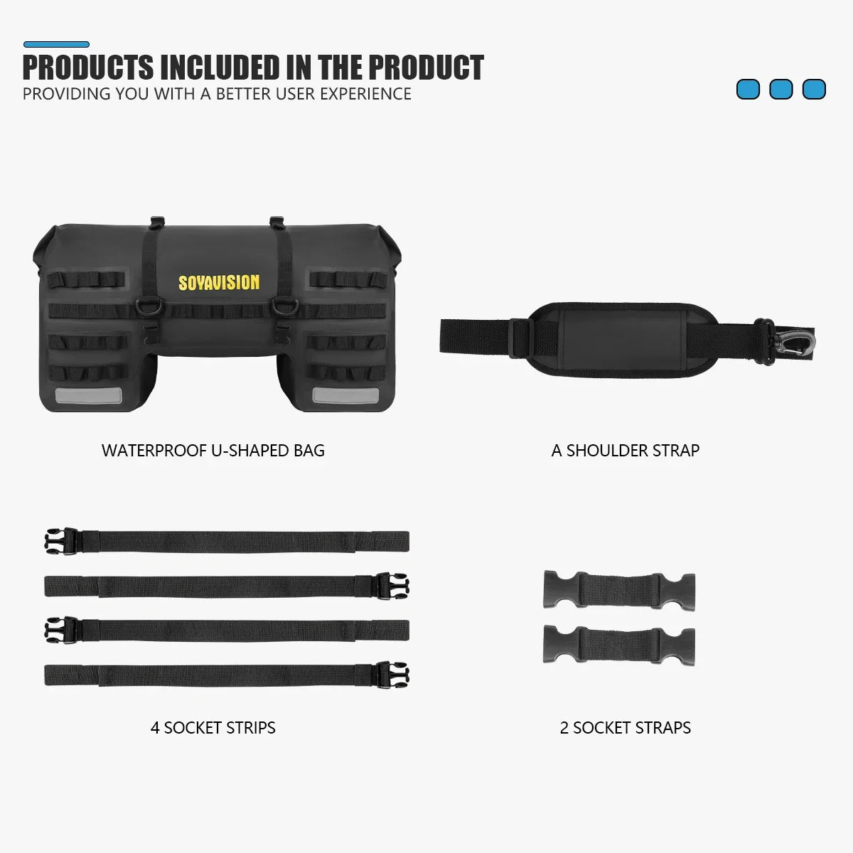 SOYAVISION Y-MC0171 &ndash; Waterproof Motorcycle Rear Seat Bag