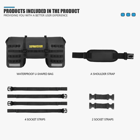 SOYAVISION Y-MC0171 &ndash; Waterproof Motorcycle Rear Seat Bag