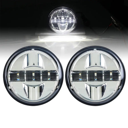 4.5 Inch LED Fog Lights Projector 4-1/2" Headlight Motorcycle Auxiliary Lamp for Electra Glide Road by InterCyprus Trading Ltd