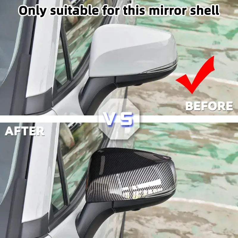 For Toyota RAV4 XA50 2019 2020 2021 2022 2023 2024 RAV 4 Hybrid Car Rearview Mirror Cover Shell Decoration Accessories by InterCyprus Trading Ltd