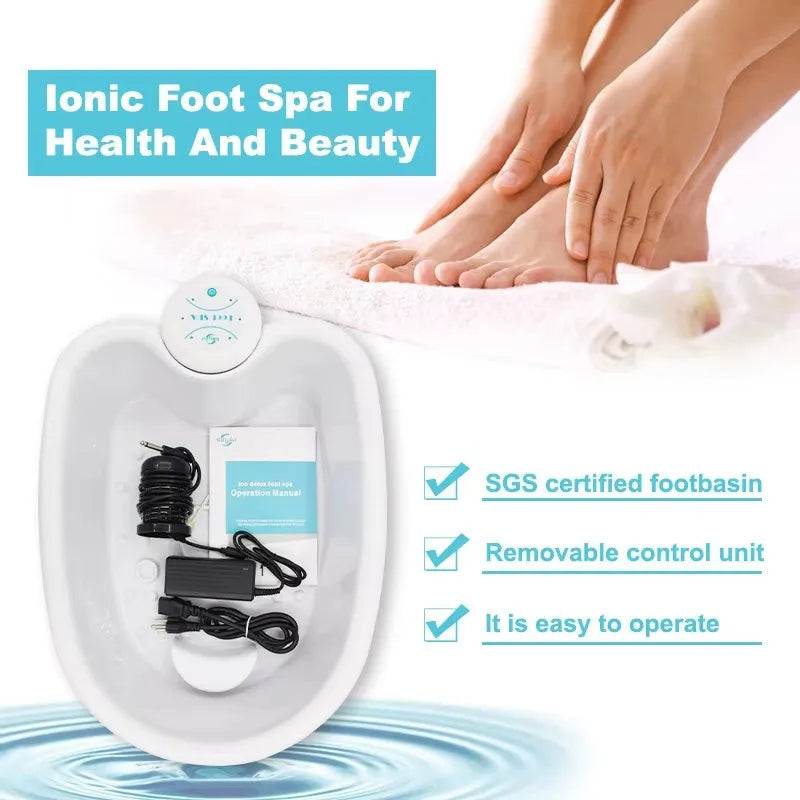 Detox Ion Foot Spa Bath Basin &ndash; Vibration Therapy Massage