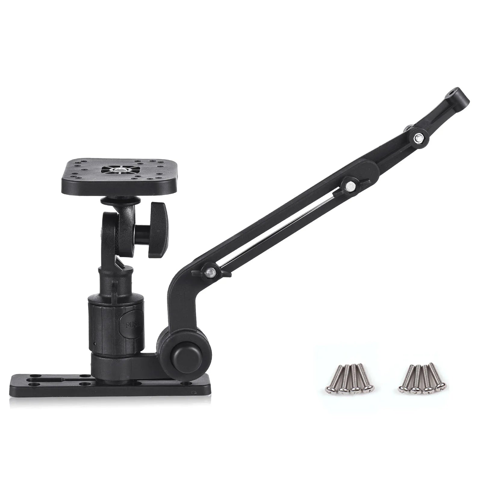 Kayak Fish Finder Mounting Plate &ndash; Corrosion Resistant black